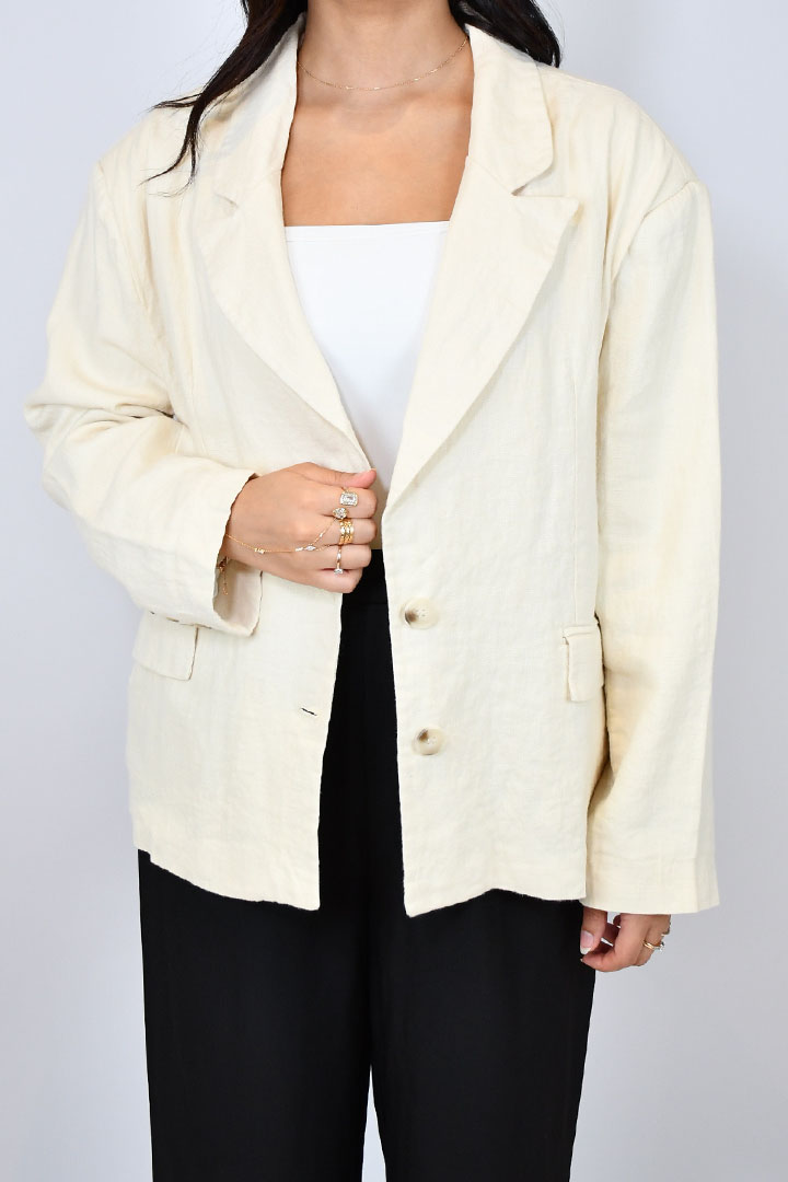 Picture of Linen White Blazer