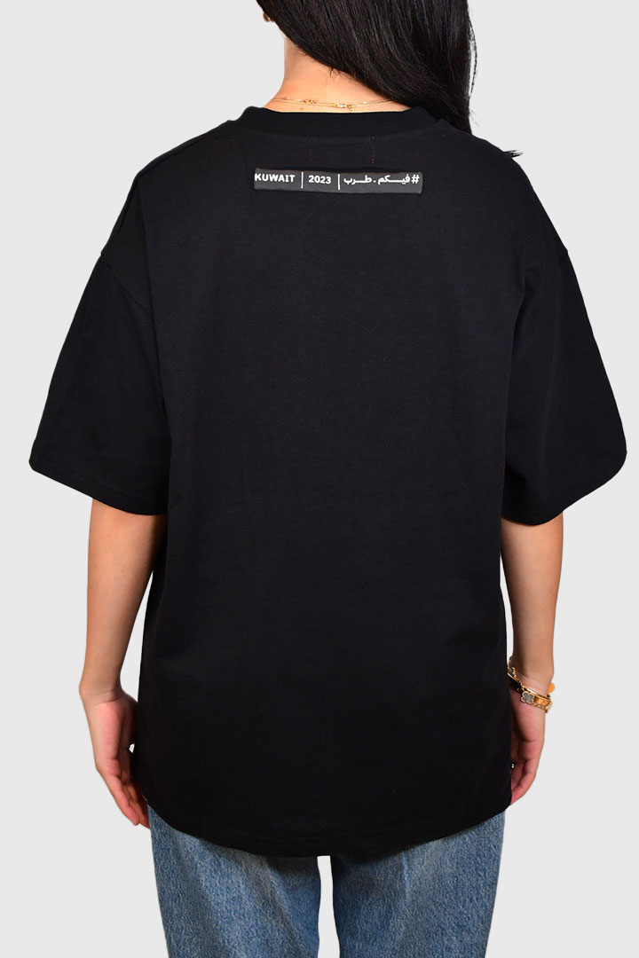 Picture of Miami Album Oversized T-Shirt Black