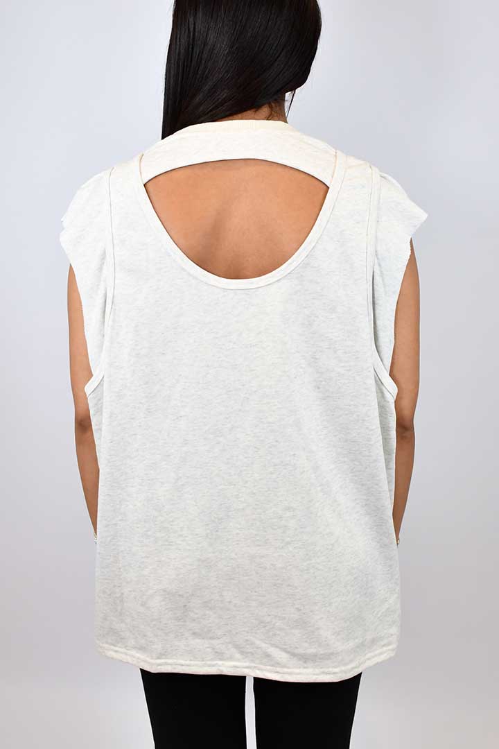 Picture of Open Back Sweatshirt - Grey