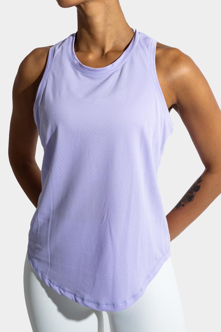 Picture of Full Length loose fit tank top - Lavender