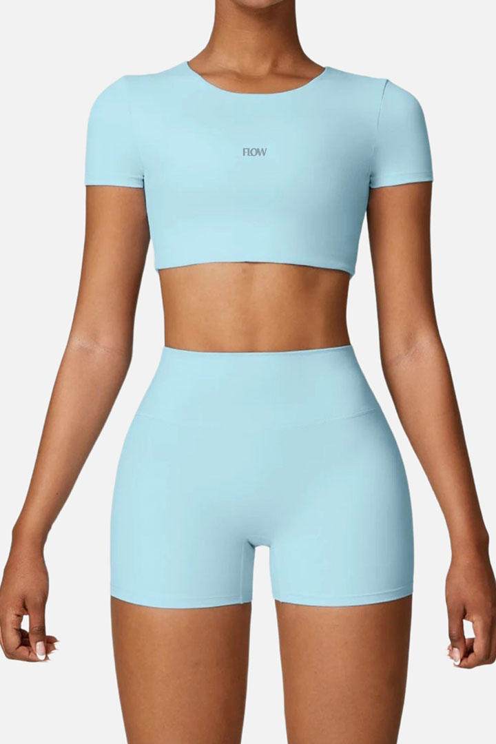 Picture of Cropped Padded Top - Blue