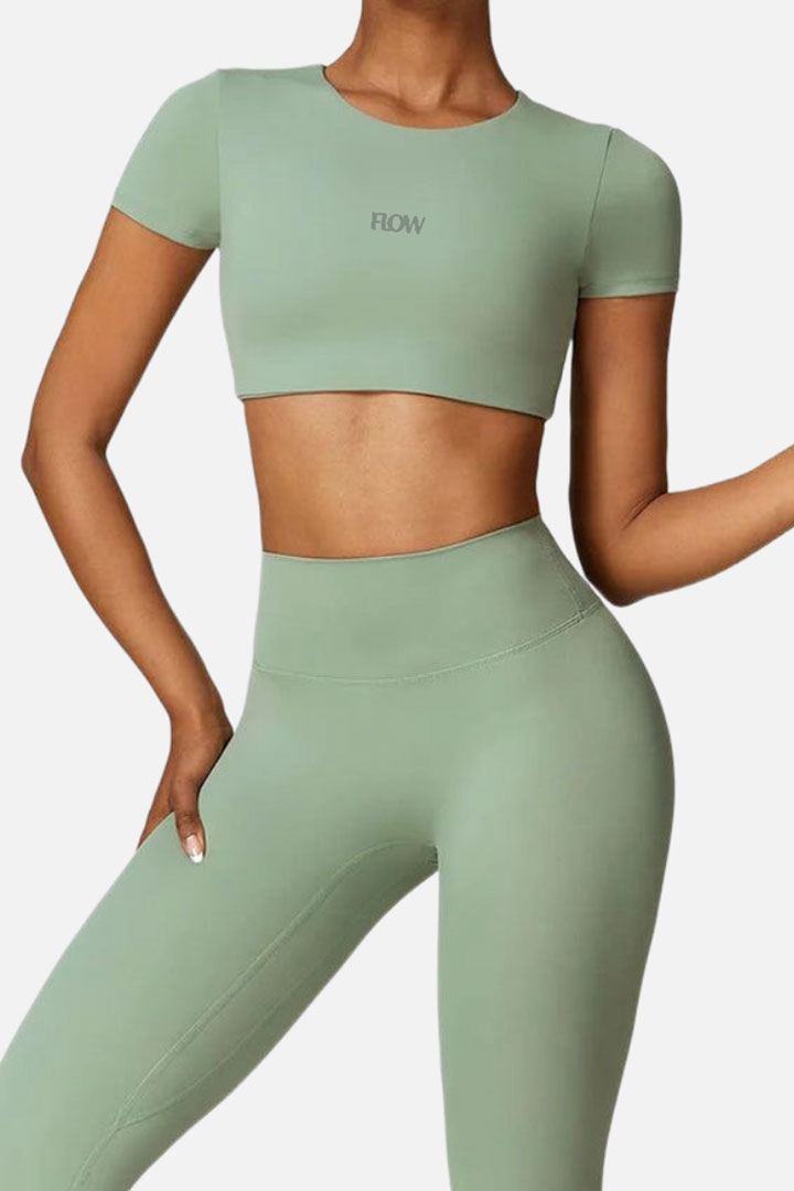 Picture of Cropped Padded Top - Green