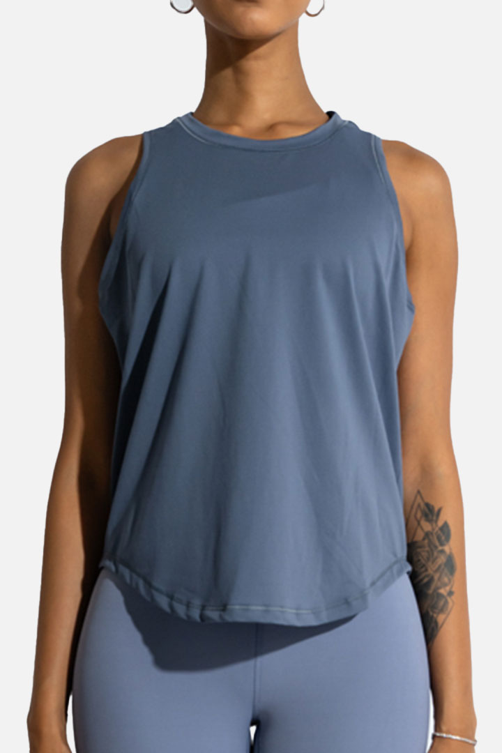 Picture of Full Length loose fit tank top - DimGrey