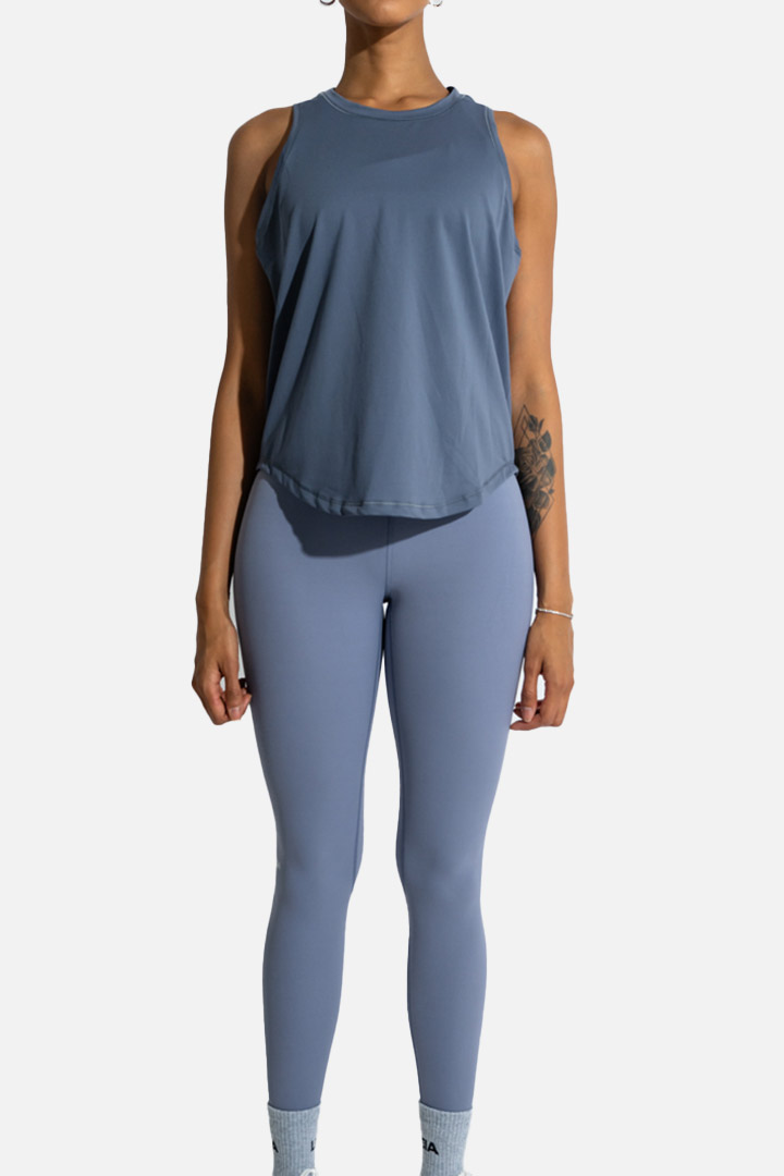 Picture of Full Length loose fit tank top - DimGrey