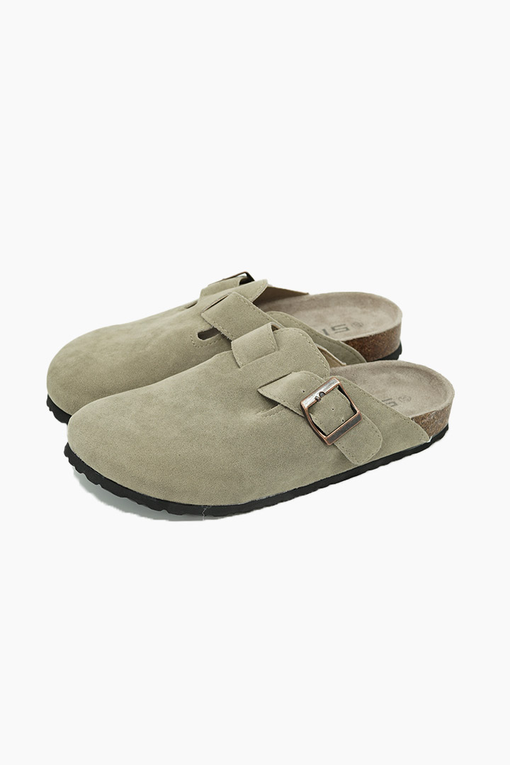 Picture of Seraphine Closed Mules - Khaki