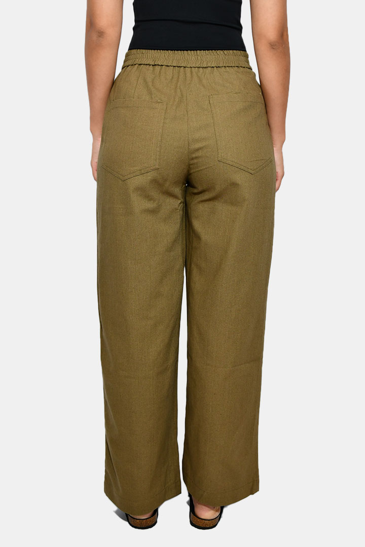 Picture of Straight Cut Trousers - Khaki