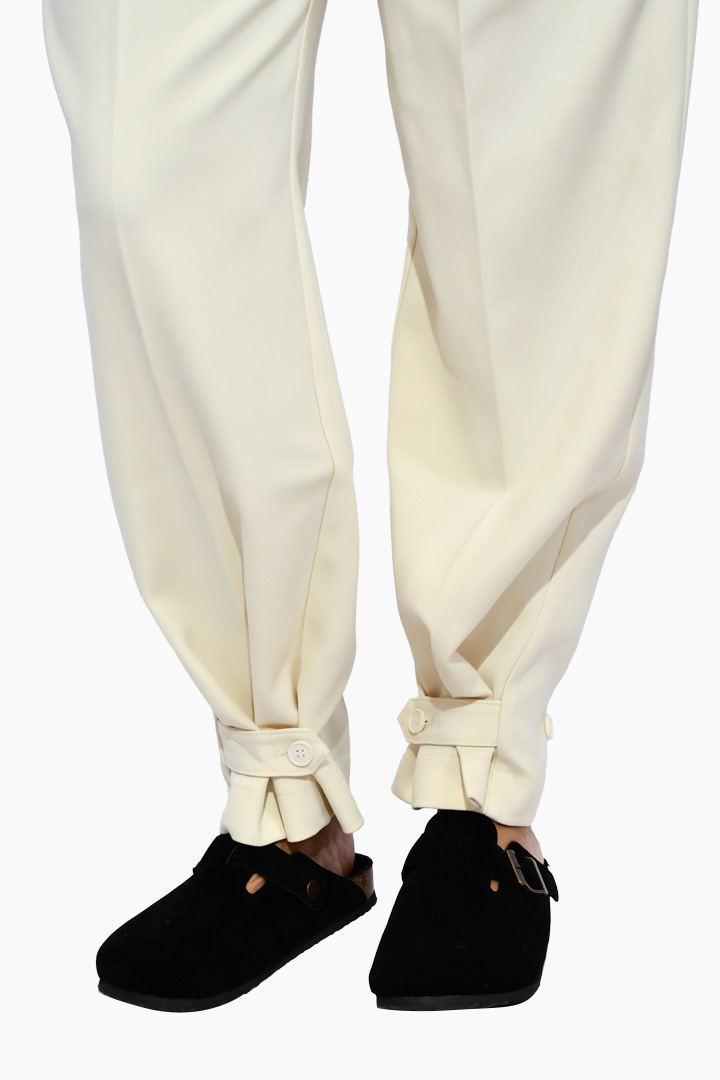 Picture of Creme Buckled Trousers 