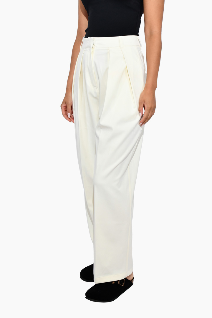 Picture of Creme Wide Leg Trousers 