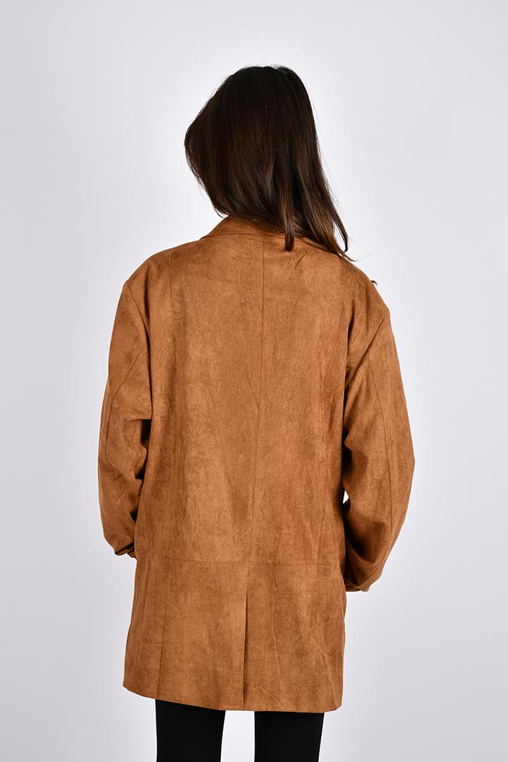 Picture of Suede Blazer - Brown