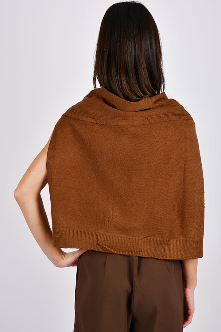 Picture of Over the Shoulder Shawl - Brown