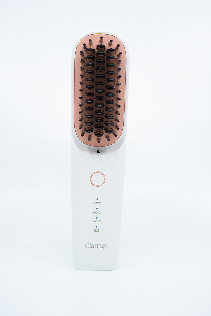 Picture of Portable Hair Straightening Brush - White