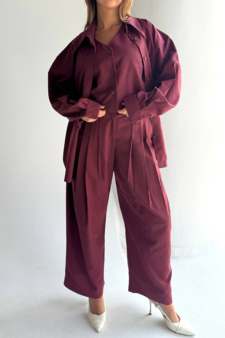 Picture of Oversized Suit - Burgandy