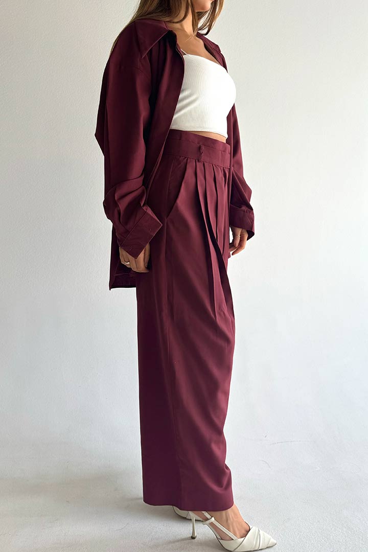 Picture of Oversized Suit - Burgandy