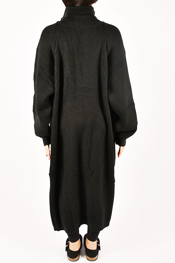 Picture of Long zip up Cardigan - Black