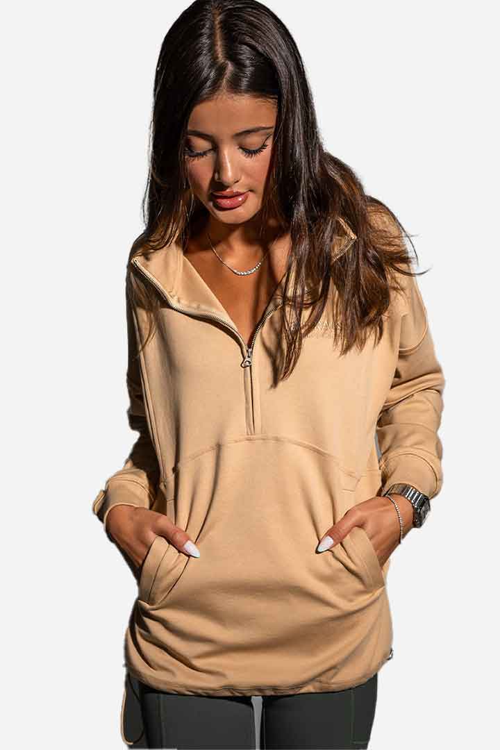 Picture of Half-Zip Club Pullover - Fawn