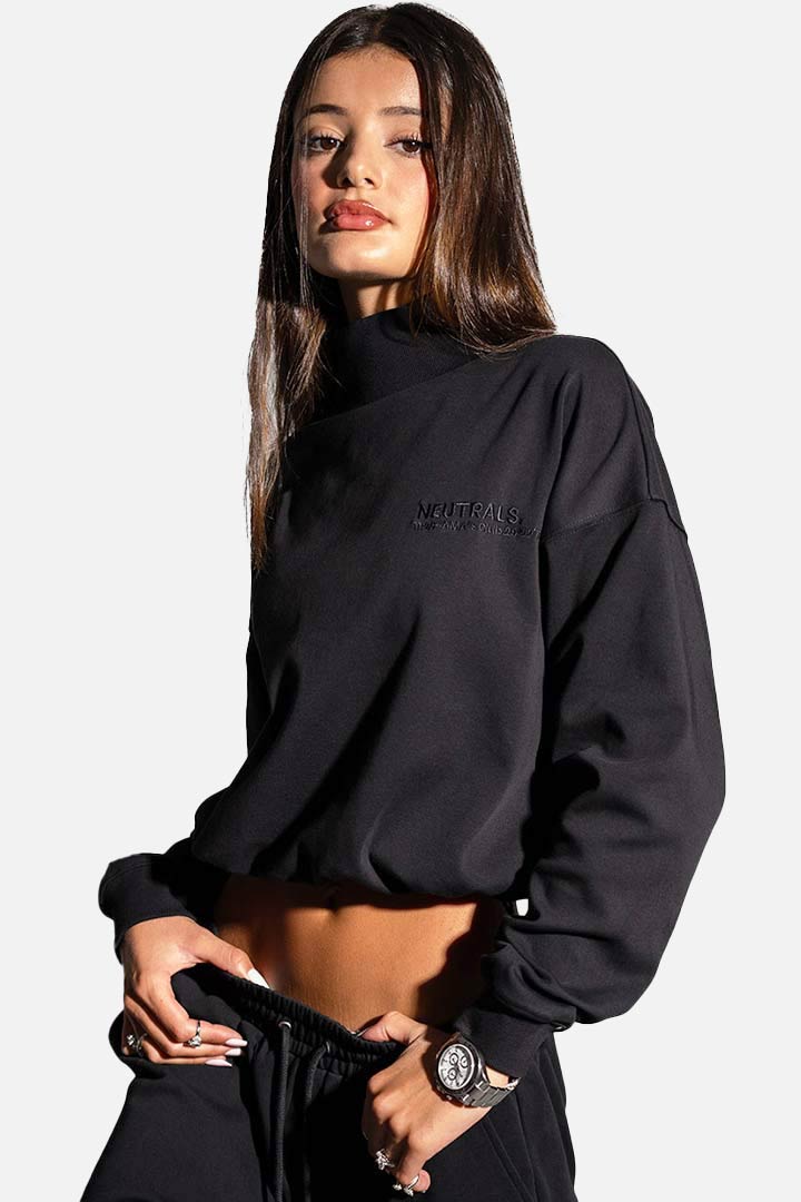 Picture of The Club’s Semi-Cropped Sweatshirt - Noir