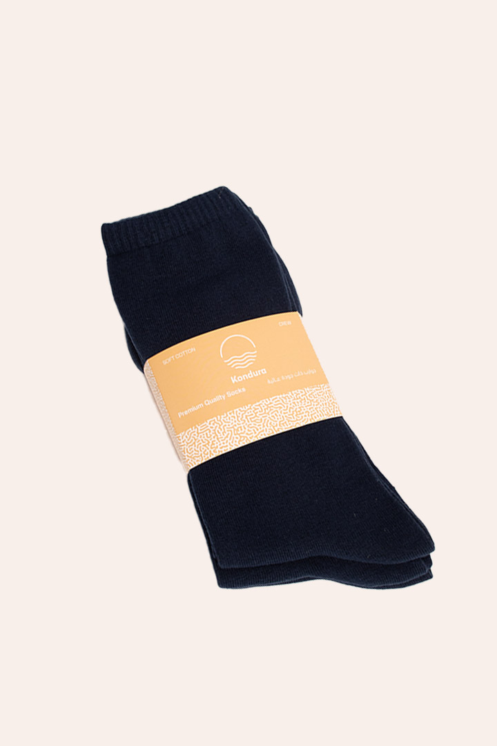 Picture of Cloud Socks Pack of 3 - Navy