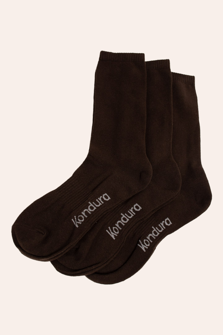 Picture of Cloud Socks Pack of 3 - Brown