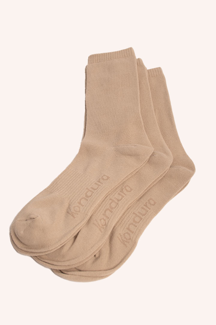 Picture of Cloud Socks Pack of 3 - Taupe