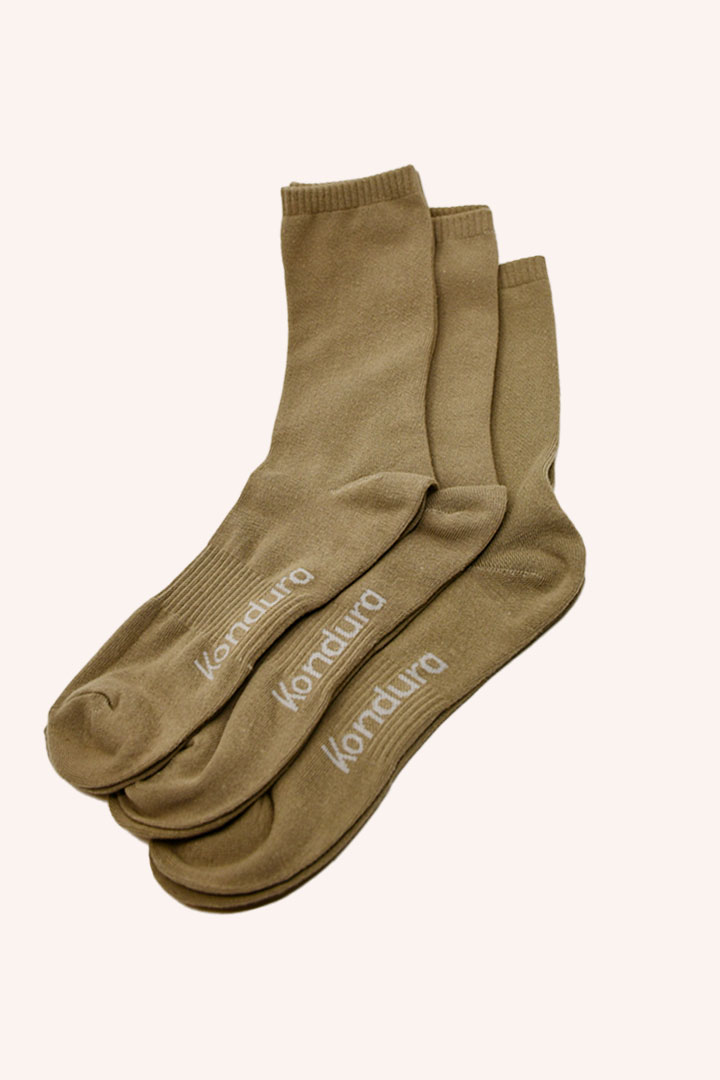 Picture of Cloud Socks Pack of 3 - Khaki