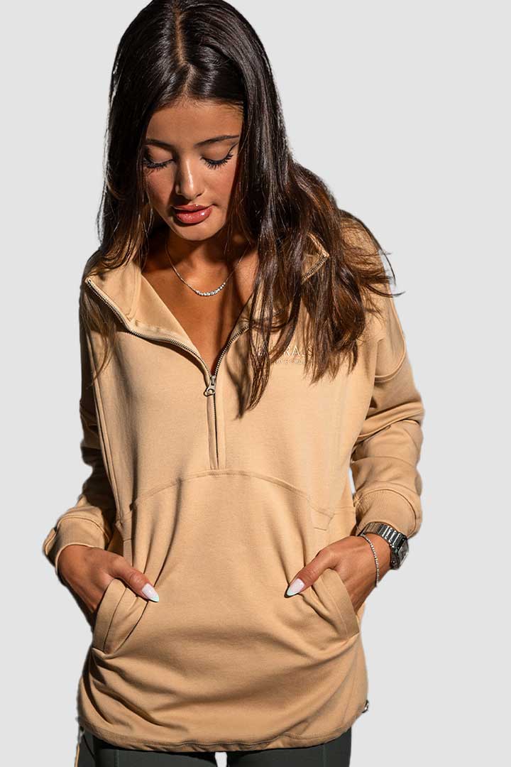 Picture of Half-Zip Club Pullover - Fawn