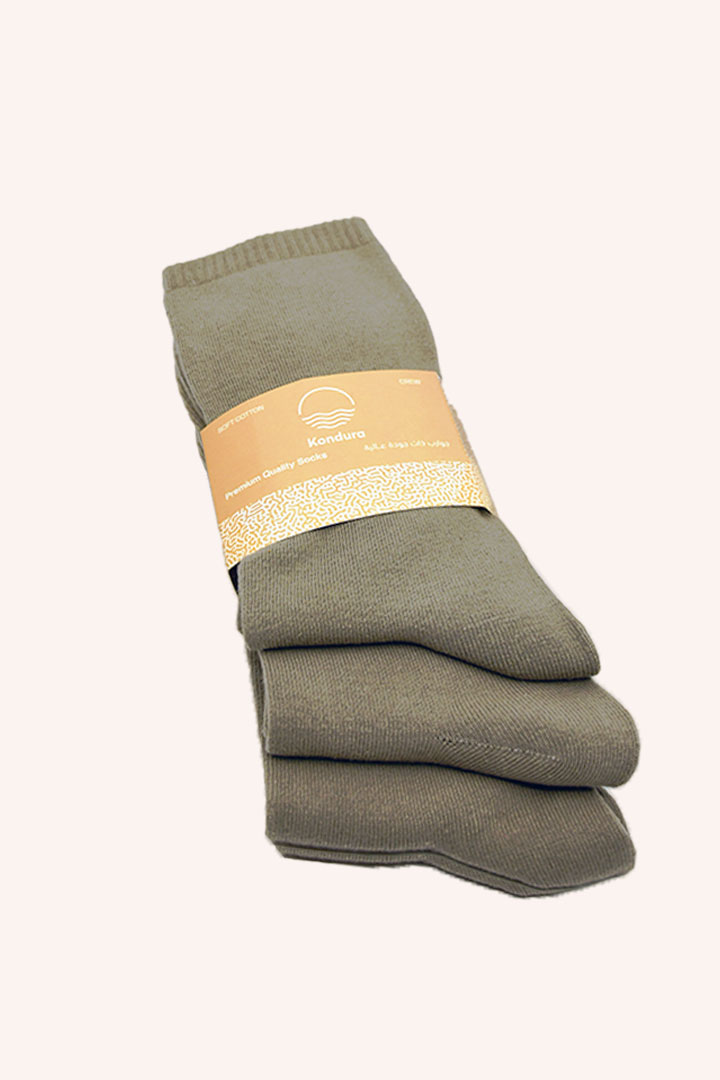 Picture of Cloud Socks Pack of 3 - Khaki