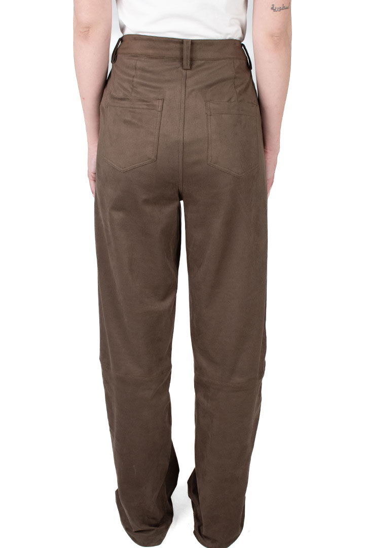 Picture of Walnut Suede Trousers