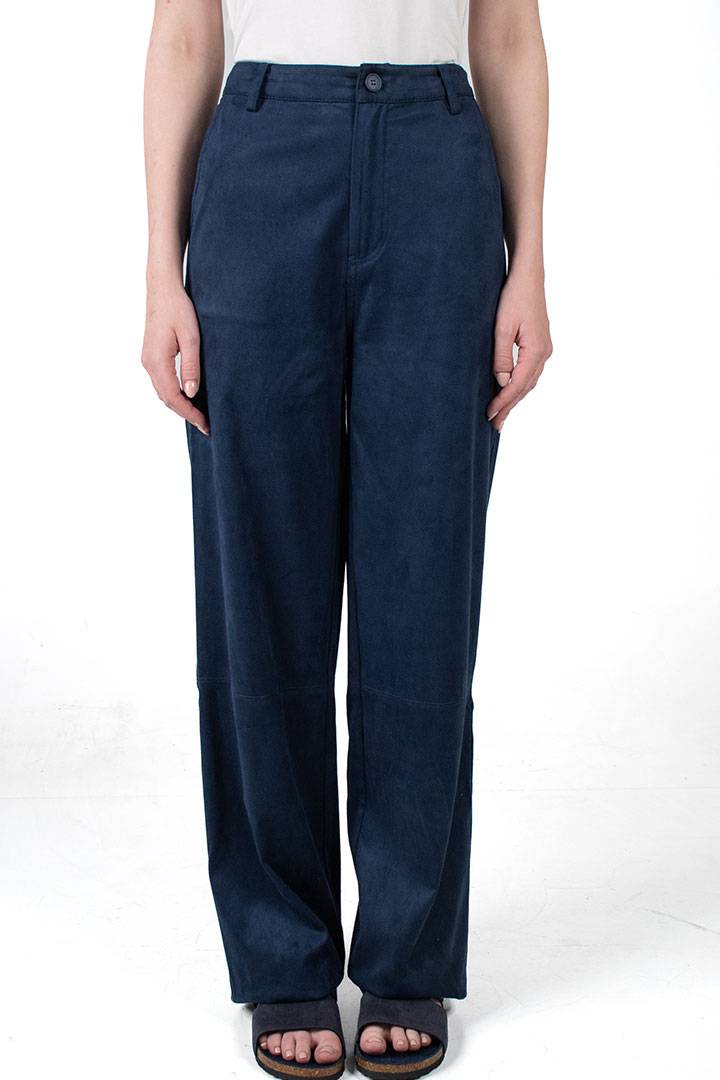 Picture of Cobalt Suede Trousers