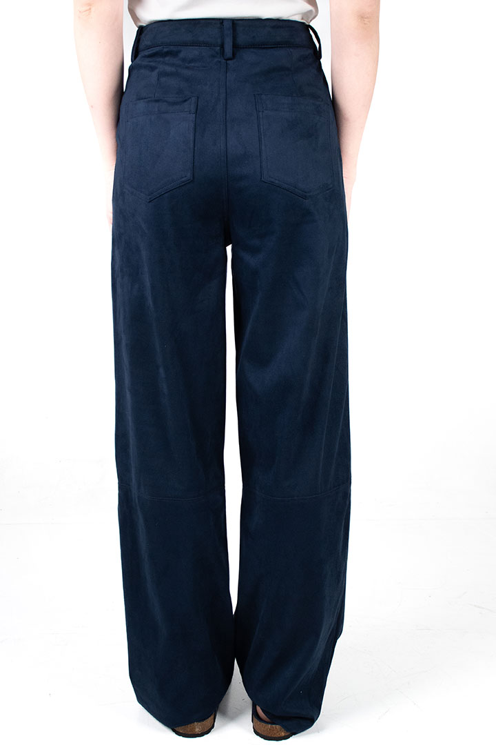 Picture of Cobalt Suede Trousers