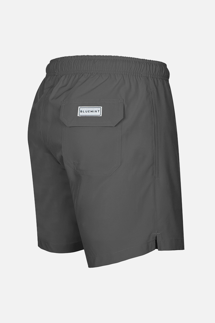 Picture of Arthus Solid Stretch Swim Shorts - Dark Grey