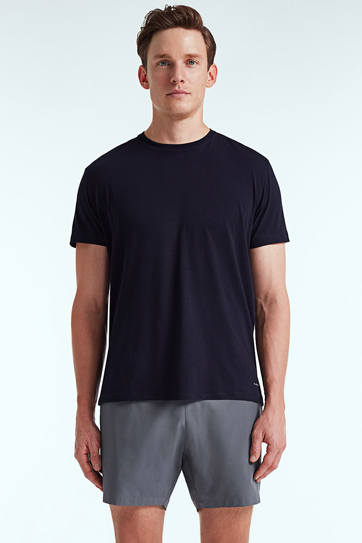 Picture of Arthus Solid Stretch Swim Shorts - Dark Grey