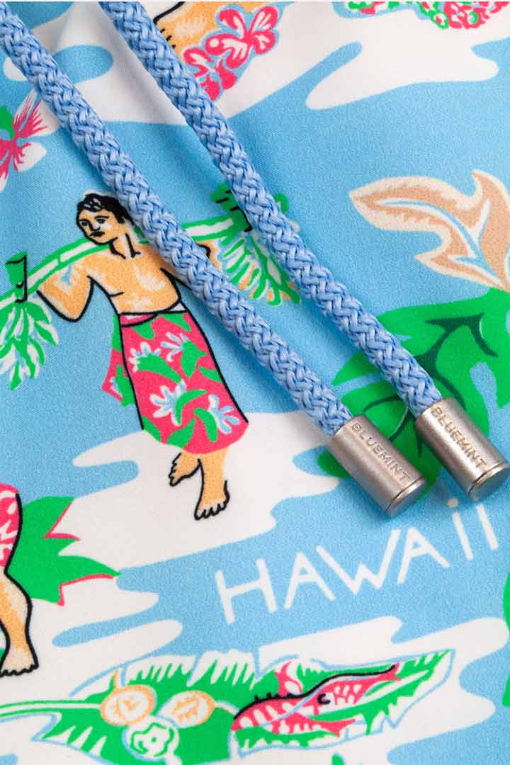 Picture of Arthus Stretch Swim Shorts - Blue Aloha