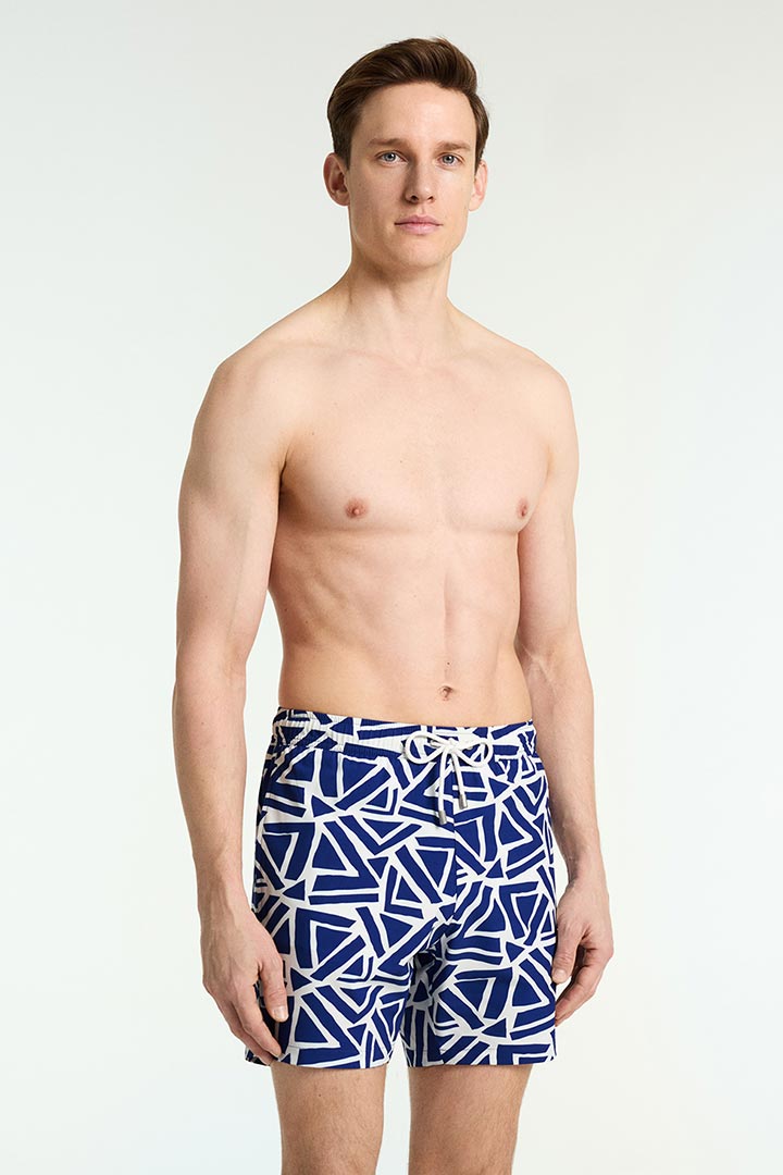 Picture of Arthus Stretch Swim Shorts - Navy Triangle