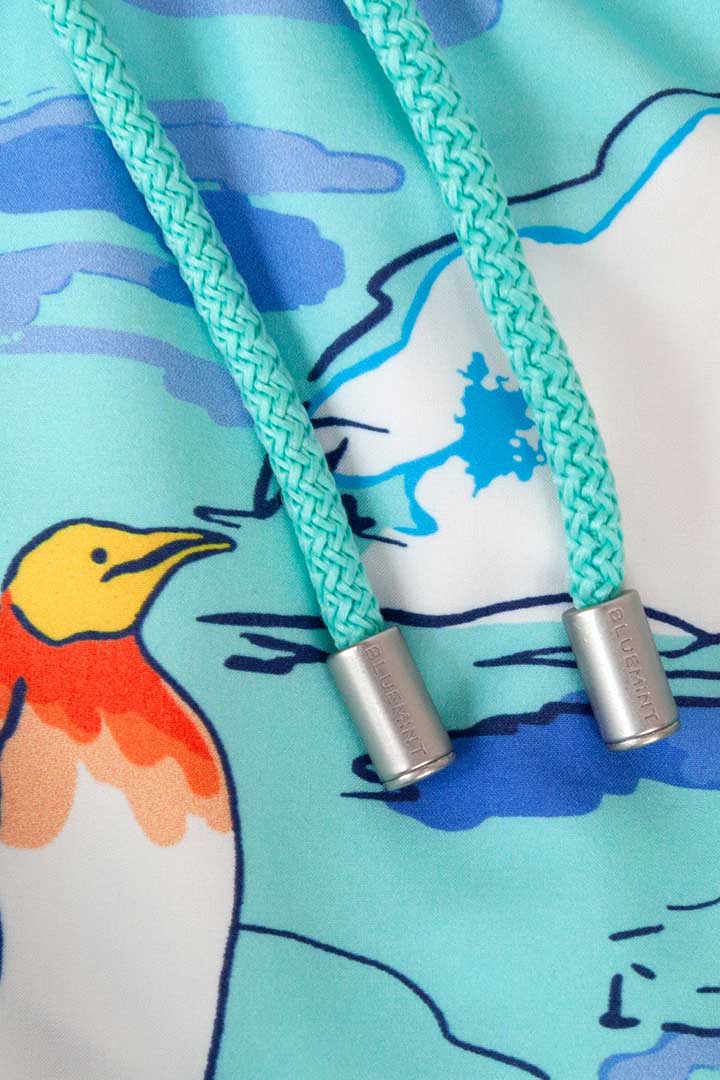 Picture of Arthus Boy Stretch Swim Shorts - Green Penguin