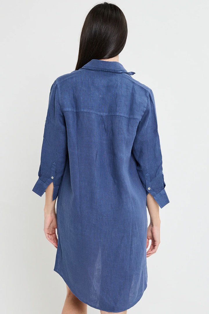 Picture of Azul Marino Linen Dress