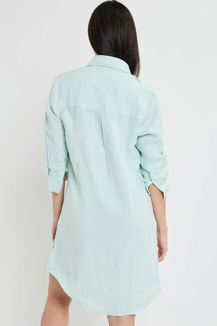 Picture of Verde Aqua Linen Dress