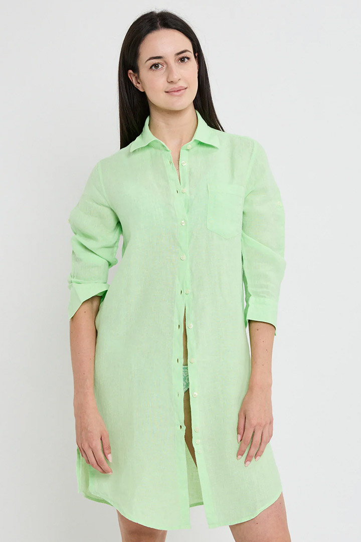 Picture of Verde Menta Linen Dress