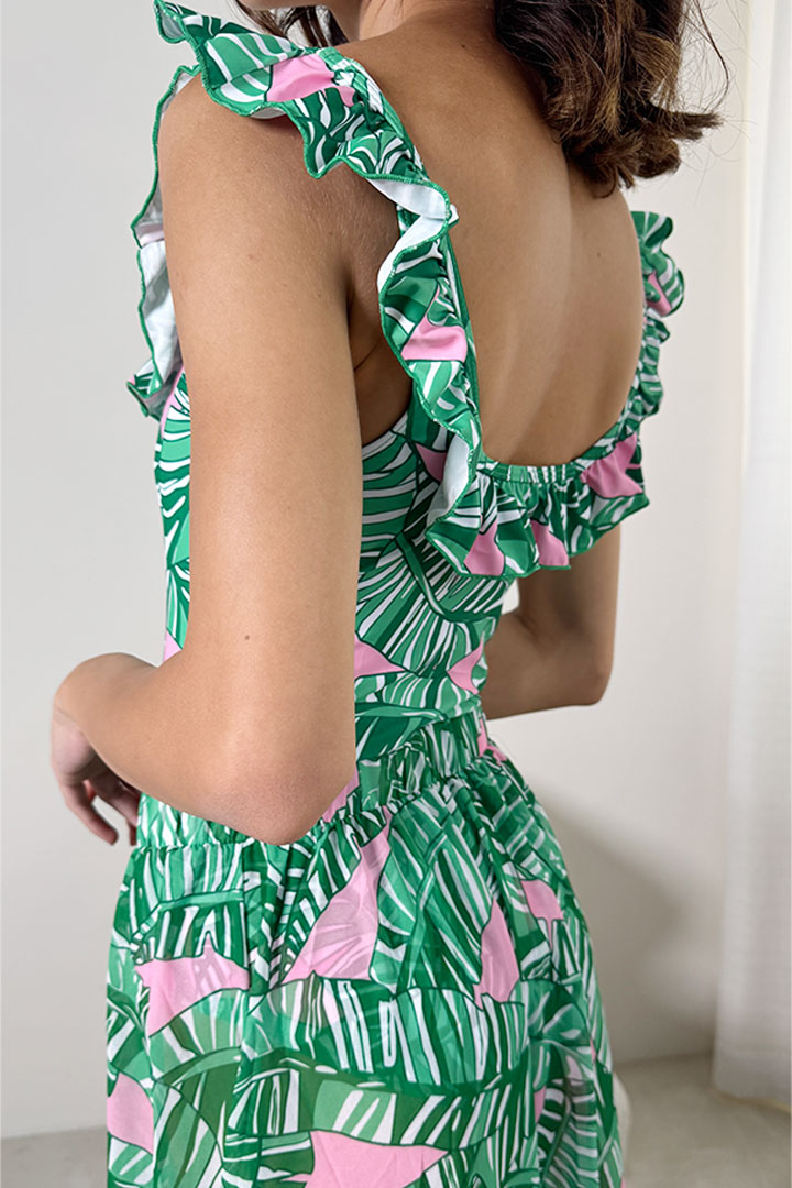 Picture of Printed Palm Swim Set
