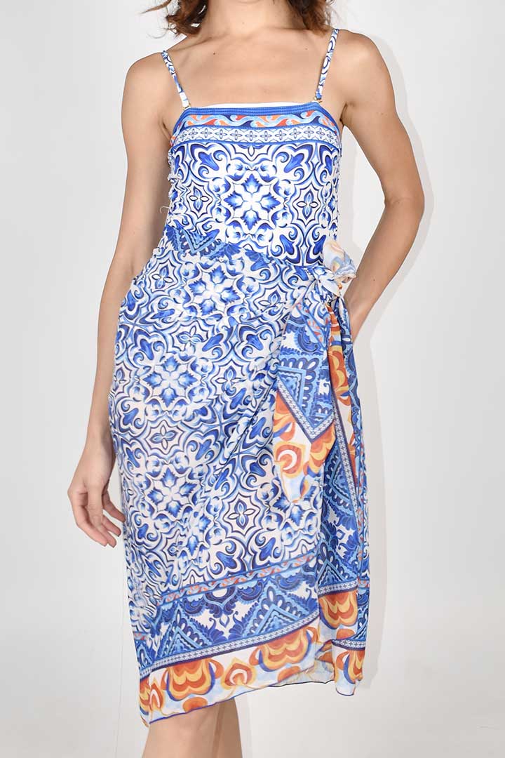 Picture of Blue Printed Swim Set