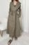 Picture of 100%  Linen Trench - Khaki
