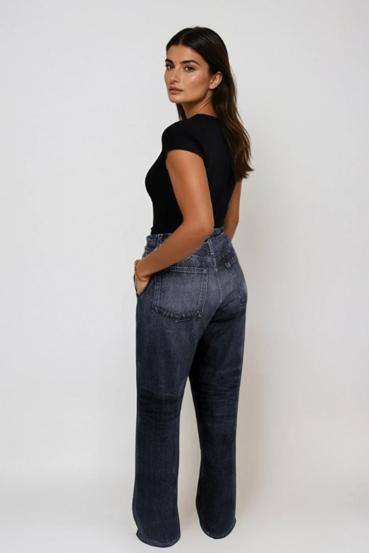 Picture of Polara Sweatpant Jeans - Washed Black