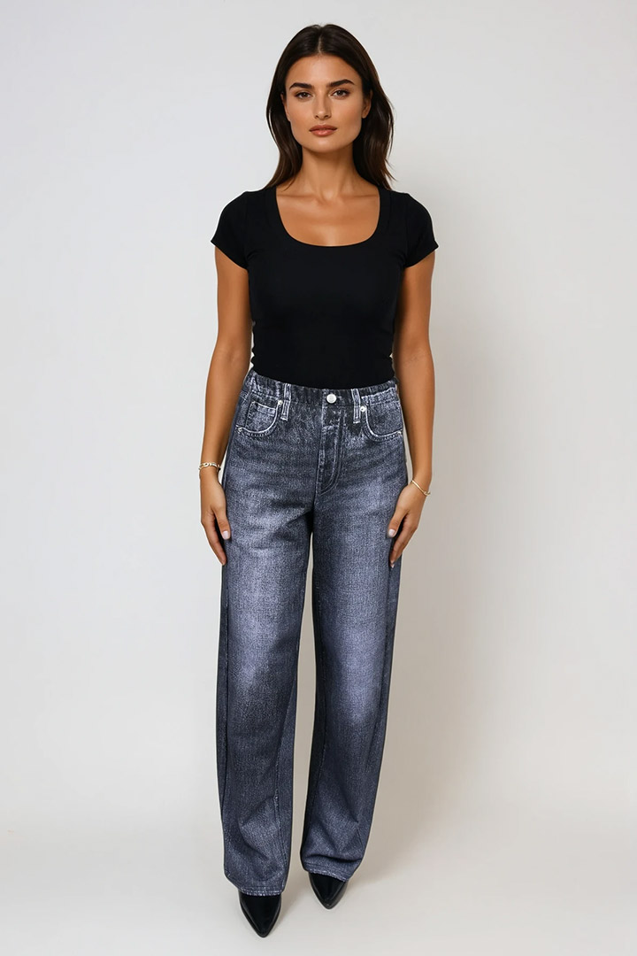 Picture of Polara Sweatpant Jeans - Washed Black
