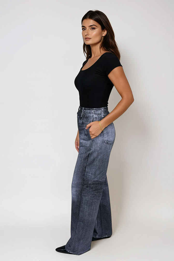 Picture of Polara Sweatpant Jeans - Washed Black