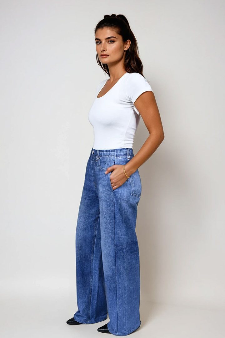Picture of Polara Sweatpant Jeans - Denim Blue