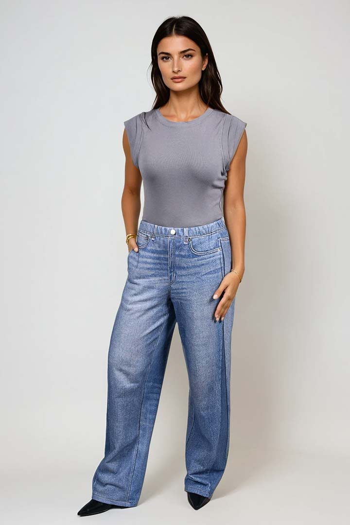 Picture of Polara Sweatpant Jeans - Washed Blue