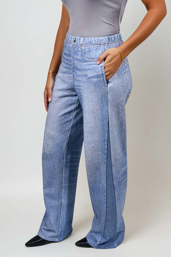 Picture of Polara Sweatpant Jeans - Washed Blue