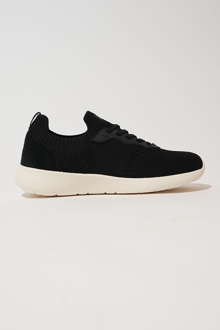 Picture of Cloud Walk - Black Suede on White
