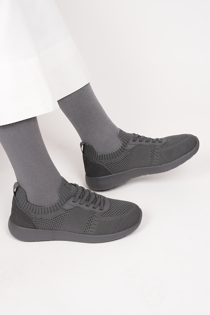 Picture of Cloud Walk - Dark Grey Suede on Grey