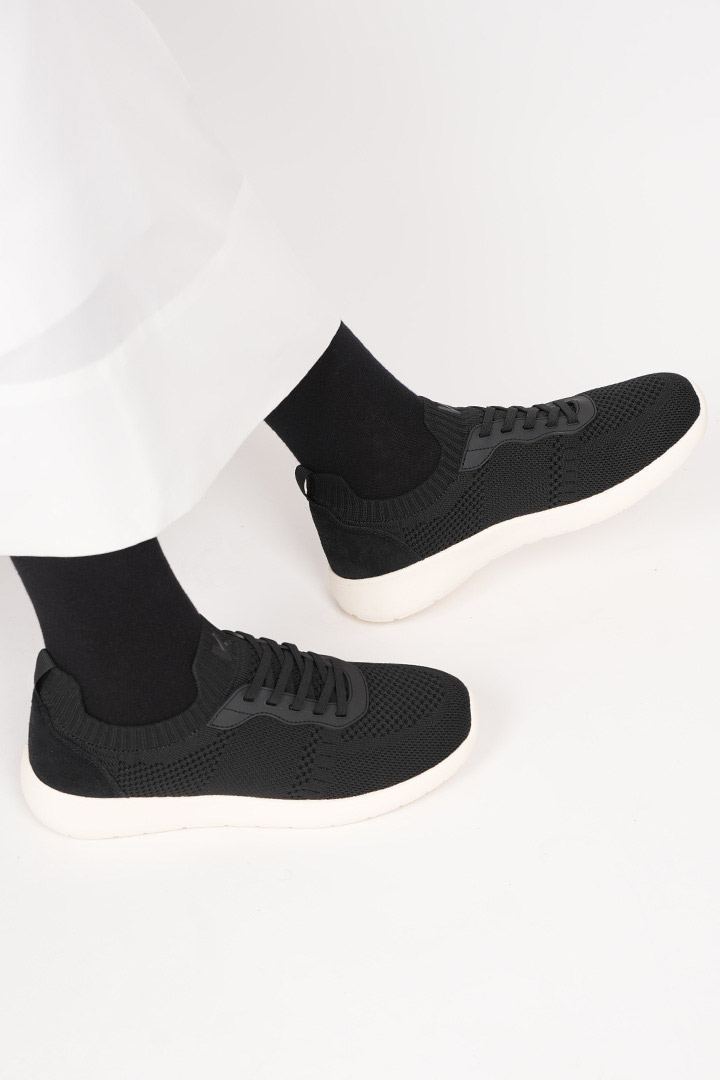Picture of Cloud Walk - Black Suede on White