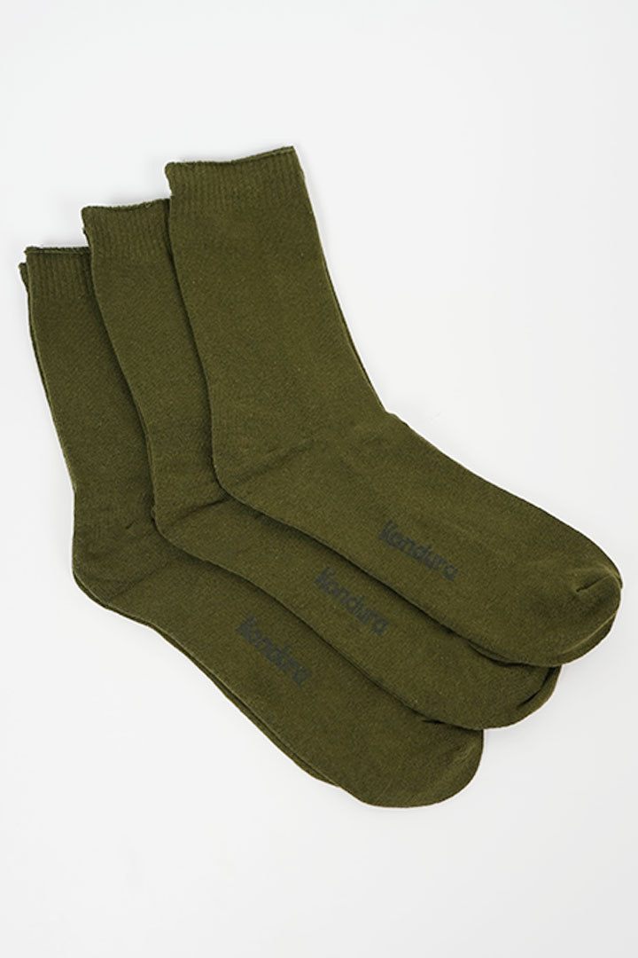 Picture of Cloud Socks Pack of 3 - Olive